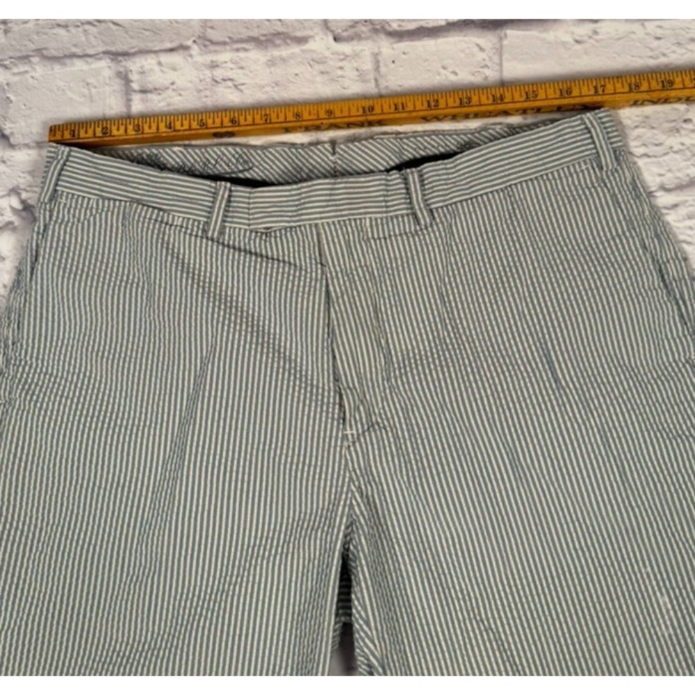 Polo Ralph Lauren Seersucker Chino Shorts Men 36 Blue White Stripe Suffield Fit - Picture 4 of 12